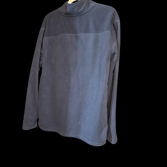 Croft & Barrow Navy Blue Quarter Zip Fleece Pullover Size XL - Picture 4 of 5